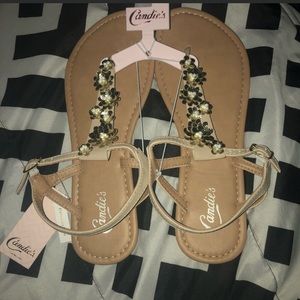 Brand New Gold Candies sandals